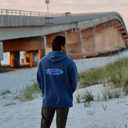 Retro Fish Woodhood - Storm Blue