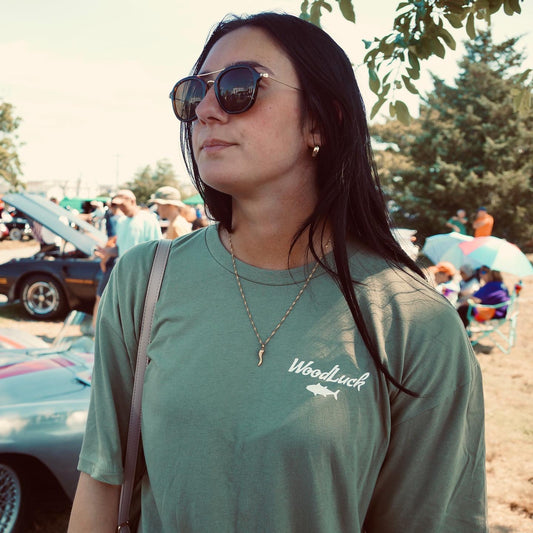 Classic Coral Tee - Light Olive