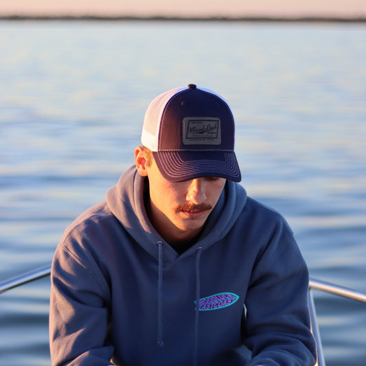 Retro Fish Woodhood - Storm Blue